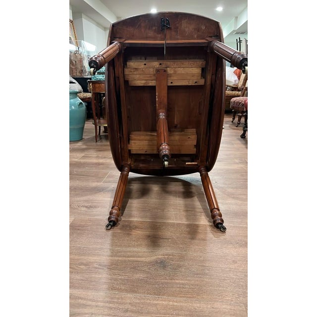 2000 - 2009 Carved Wood Armchair With Casters For Sale - Image 5 of 6