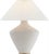 Transitional Kelly Wearstler by Visual Comfort Signature Rohs Extra Large Table Lamp in Porous White with Linen Shade For Sale - Image 3 of 3