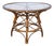 1980s Bamboo and Glass Dining Table For Sale