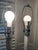 Hollywood Regency Vintage Lucite Cased Glass Column Table Lamps - a Pair For Sale - Image 3 of 9