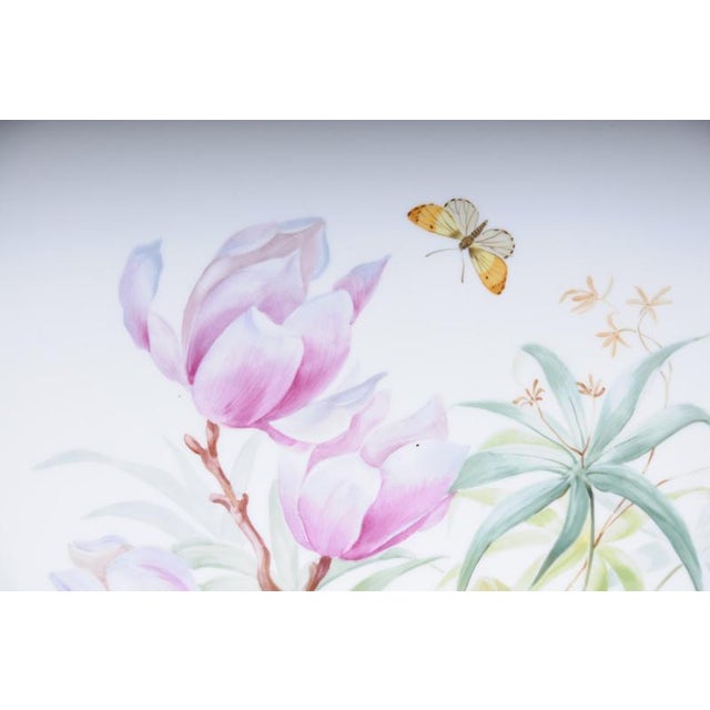 Gold 20th Century Floral Bouquet Plaque from KPM Berlin For Sale - Image 8 of 17