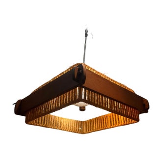 Acryl Wooden Ceiling Light from Temde, 1970s For Sale