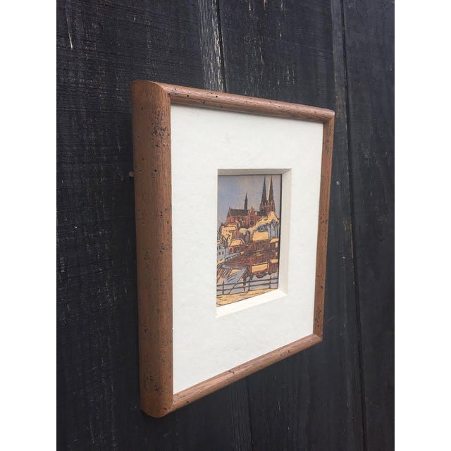 Original Block Print by Eric Lundberg 1953 | Chairish