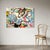 Blue Christiane Corcelle "Cherry Blossoms" Mixed Media on Canvas, Large Colorful Abstract Painting in Black, Blue and Yellow, 2024 For Sale - Image 8 of 10
