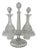 19th Century Dutch Crystal Cruet Set, Set of 3 For Sale