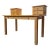 Post Modern Beech Wood Desk With Mounted Drawers, Set of Three For Sale