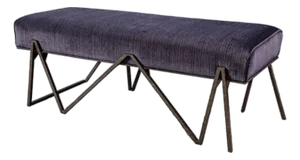 Rivera Upholstered and Steel Bench