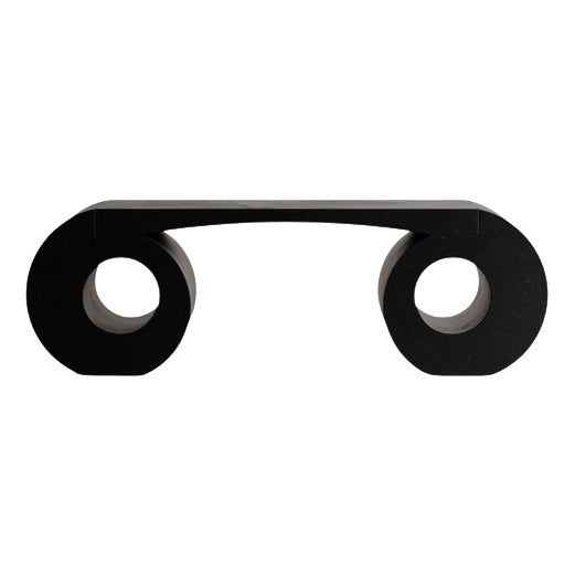 Nero Assoluto Marble Stone Eye Bench by Esther Knopfler For Sale