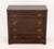Chippendale Style Mahogany Chest of Drawers, four drawers with eight brass pulls. 35.5" H x 38.25" W x 17" D. Provenance:...