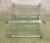 Midcentury Square Lucite Coffee Table With Chromed Metal Details For Sale - Image 11 of 13