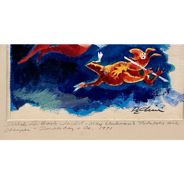Cornflower Blue Original Book Cover Artwork by Eldon Dedini (1921-2006) For Sale - Image 8 of 11