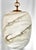Contemporary Italian Handblown Faux Alabaster Glass Pendant Light With Brass Chain & Fittings – 9" Glass Shade For Sale - Image 3 of 16
