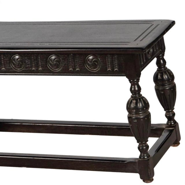 Antique Kittinger William and Mary Style Walnut Bench or Low Sofa Table For Sale In Los Angeles - Image 6 of 6