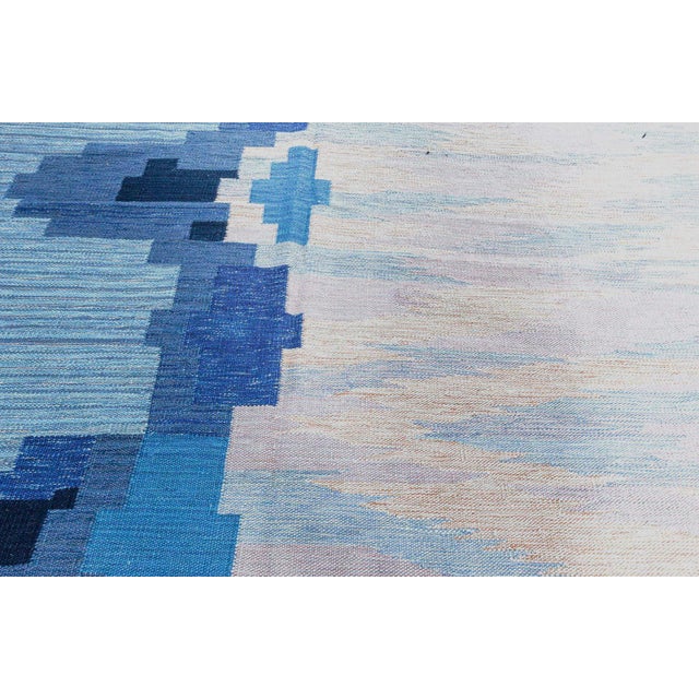 Early 21st Century Modern Swedish Flat Weave Wool Rug by Doris Leslie Blau For Sale - Image 5 of 10