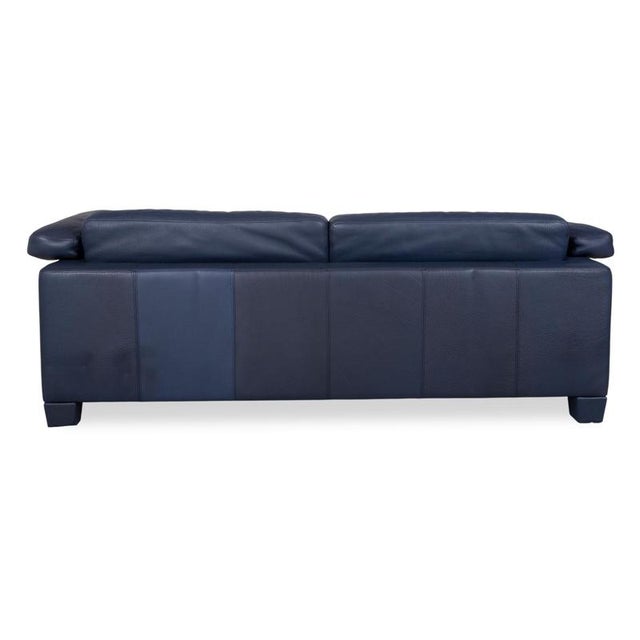 DS 17 3-Seater Sofas in Dark Blue Leather from de Sede, Set of 2 For Sale - Image 10 of 13