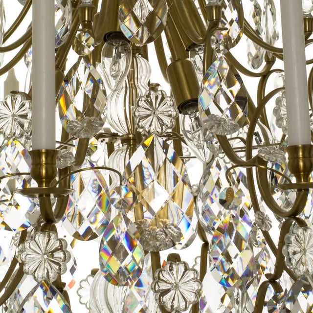 Classic Large Baroque Style 10 Arm Chandelier For Sale - Image 9 of 10