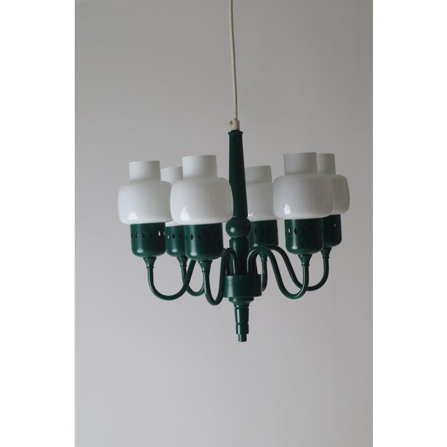 Green Ceiling Lamp Modell T-526 by Hans-Agne Jakobsson for Hans-Agne Jakobsson Ab Markaryd, 1950s For Sale - Image 14 of 18