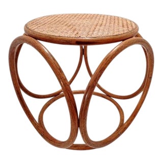 Thonet Bentwood Ottoman Foot Stool Side Table For Sale