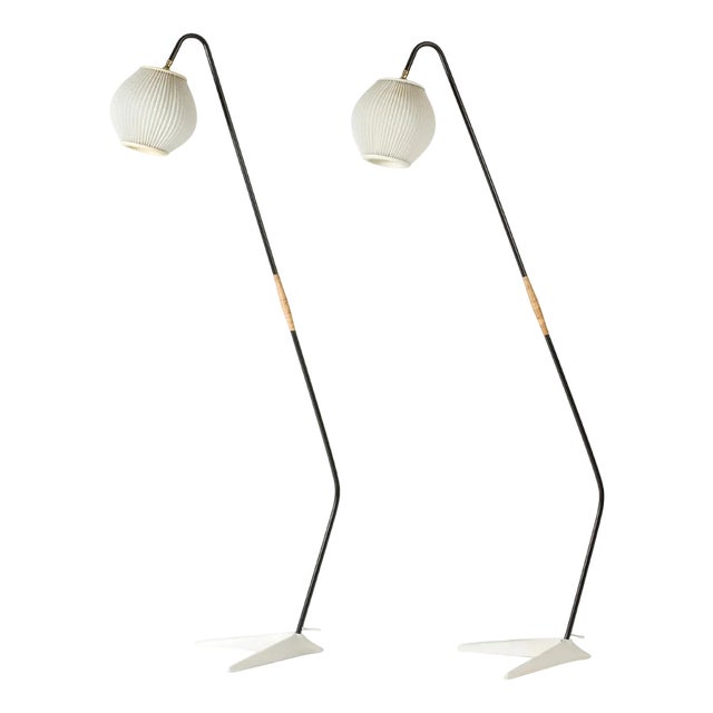 Mid-Century Floor Lamps by Svend Aage Holm Sørensen, 1950s, Set of 2 For Sale
