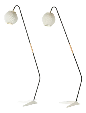 Mid-Century Floor Lamps by Svend Aage Holm Sørensen, 1950s, Set of 2