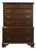Ethan Allen Georgian Court Collection Solid Cherry Traditional Style 39" Chest on Chest 11-5225 For Sale