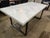 Contemporary Restoration Hardware Marble Top "Tarano" Dining Table For Sale - Image 3 of 6