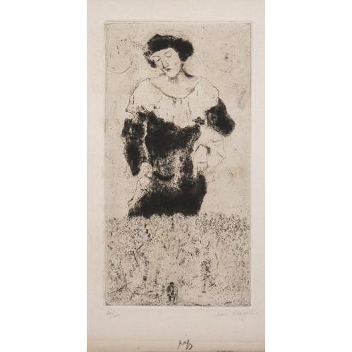 Marc Chagall, Bella, Edition of 100, 1924, Etching For Sale