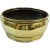 French Brass Round Planter With Handles, 19th Century For Sale