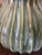 Mid 20th Century Large Mid Century Modern Ribbed Green Drip Glaze Ceramic Table Lamp For Sale - Image 5 of 11