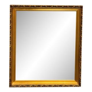 Ornate Gold Framed Mirror, Vintage For Sale