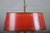 Brass Bouillotte Table Lamp with Red Tole Shade, 1950s For Sale - Image 10 of 15