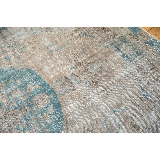 Textile Vintage Distressed Oushak Carpet - 7'6" X 10'8" For Sale - Image 7 of 13