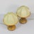 Cocoon Table Lamps, 1960s, Set of 2, in Very Good conditions. Designed 1960 to 1969 European Plug (up to 250V).The wiring...