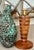 1970’s Vintage ‘Felice Antonio Botta Style’ Table Lamp Constructed of Alternating Wood and Lucite Stacked Circles, Art...
