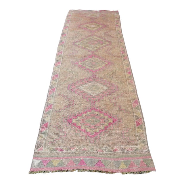 Vintage Anatolian Oushak Runner For Sale
