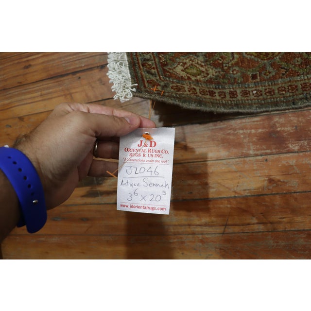 Persian Fine Persian Senneh Wide Runner, Early 20th Century - 3'6" x 20'5" For Sale - Image 3 of 6