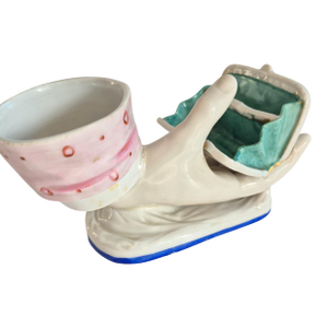 Vintage Porcelain Hand Planter Trinket Dish 1950's Mid Century Ring Holder