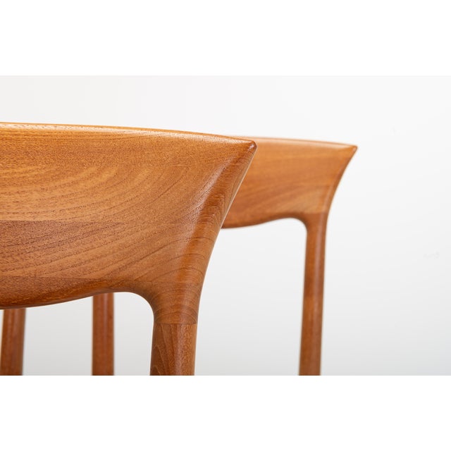 Brown Dining Chairs by Juul Kristensen for JK Denmark, 1960s, Set of 6 For Sale - Image 8 of 15
