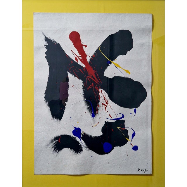 M. HDL, 2001, Mixed Media on Paper, Glass & Wood & Paper For Sale - Image 3 of 7