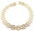 Metal Late 20th Century Cartier Five-Row Gentiane Rice Wide Yellow Gold Link Necklace For Sale - Image 7 of 8