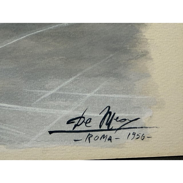 Pamela De Meo, Pin-Up of Skater Tenley Albright, 1965, Gouache For Sale - Image 4 of 7