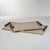 A twist to a traditional tray, this sophisticated Cameroon Mink Leather Serving Tray is a well-made piece that will last...