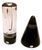 Art Glass Vase and Cone Sculpture by Pavel Havelka for Princ, 1990s, Set of 2 For Sale