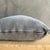 Stone Washed Linen Pillow in Whale Gray With Down Insert For Sale In Los Angeles - Image 6 of 6