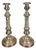 Vintage French Silver Plated Candleolders, Set of 2 For Sale