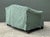 Late 20th Century Vintage Striped Slip Covered Camelback Loveseat For Sale - Image 5 of 18