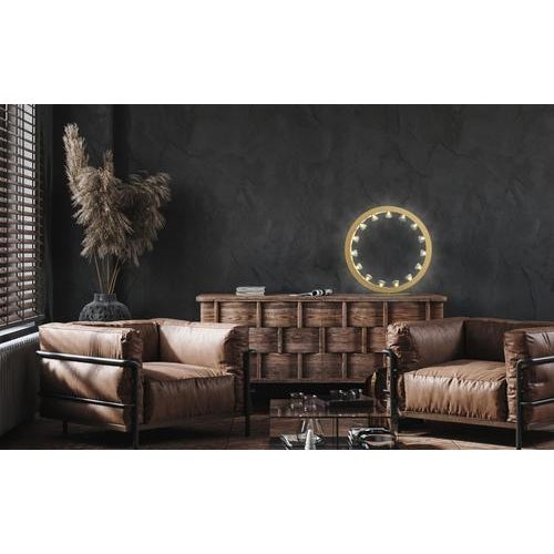 Contemporary Aurora Mini Circular Anodized Black Table Lamp by JSPR For Sale - Image 3 of 13