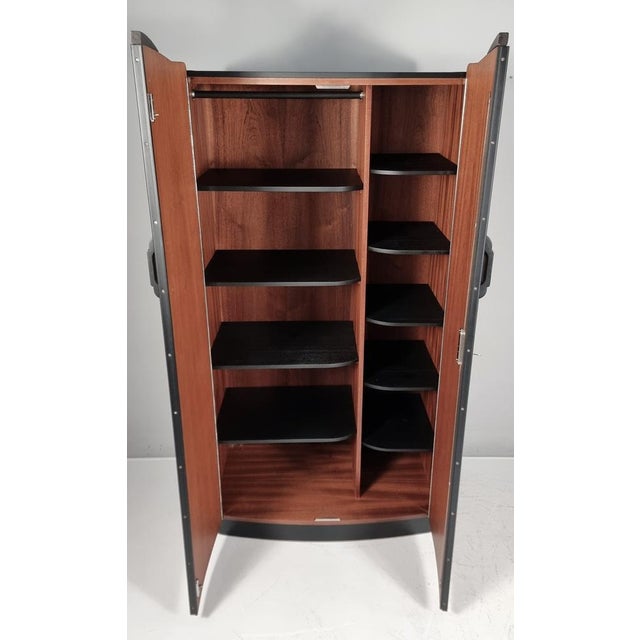 1940s Art Deco Walnut Wardrobe by Jindrich Halabala, 1940s For Sale - Image 5 of 16
