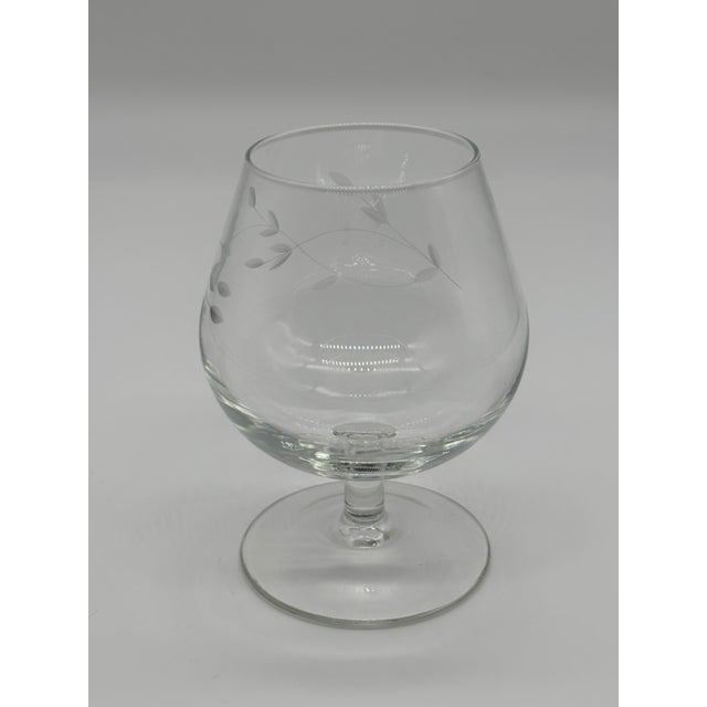 This set of three lovely vintage Princess House brandy snifters features beautiful etching in the Heritage pattern, and...