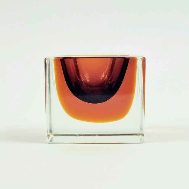 Mid-Century Modern Sommerso Murano Glass Catchall by Flavio Poli for Seguso, Italy, 1970s For Sale - Image 3 of 7